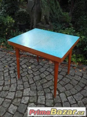 Retro jídelní stůl / rozkládací / umakart / brusel / jitona