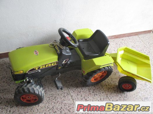 Prodám šlapací traktor+vlek . dárek – fotografie 2