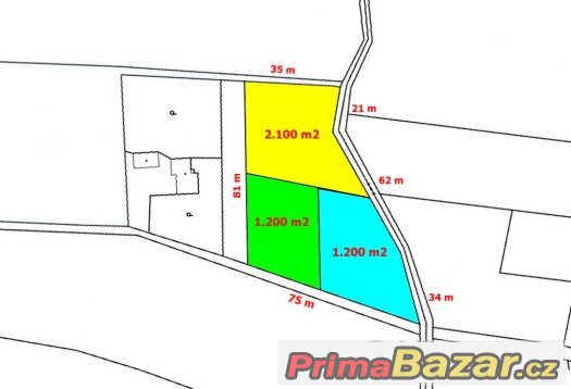 Prodej stavební pozemek, 4.500 m2, Pazderna – fotografie 1