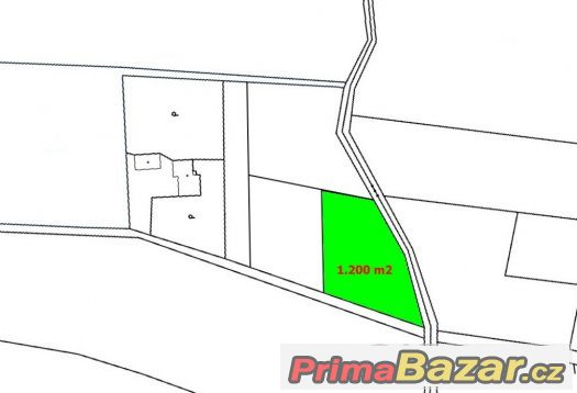 Prodej Stavební pozemek, 1.200 m2, Pazderna – fotografie 1