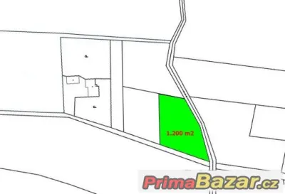 Prodej Stavební pozemek, 1.200 m2, Pazderna