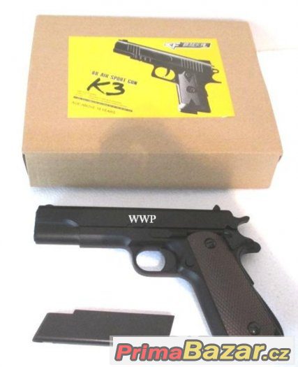 Airsoft zbraň   COLT Typ K-3, celokovová Manuální + 1-DVD  d – fotografie 1