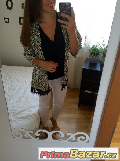 lehky cardigan novy cerny – fotografie 1