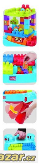 MEGA BLOKS First Builders hrací stůl + kostky – fotografie 5