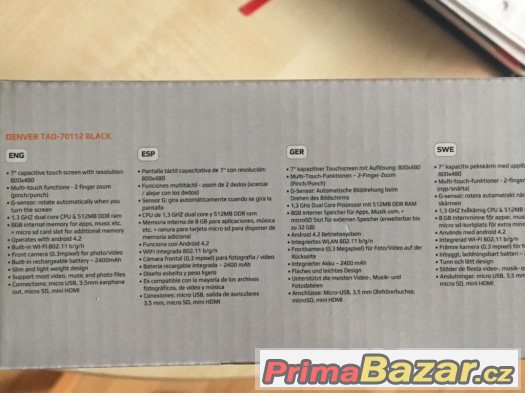 DENVER TAD-70112BLACK TOP NOVE – fotografie 3