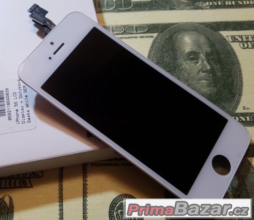 LCD Displej + Dotyková deska iPhone 5s Bílý – fotografie 1