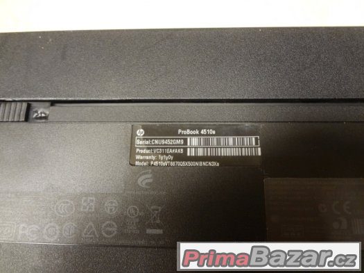 HP ProBook 4510s notebook – fotografie 3