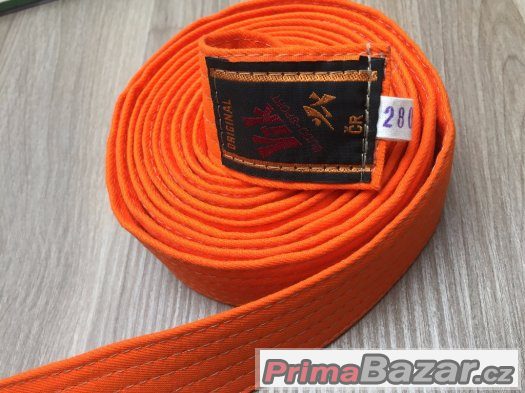 Prodam Karate pasky - bily, zluty a oranzovy – fotografie 1