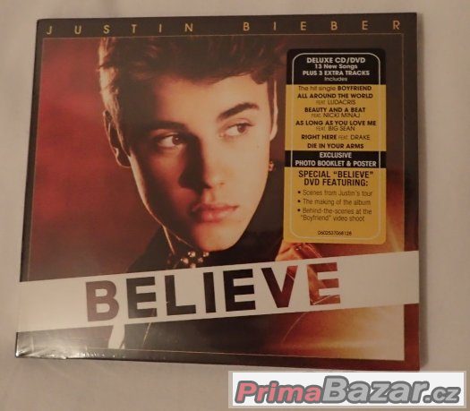 Prodám CD/DVD Deluxe Edition JUSTIN BIEBER - Believe – fotografie 1