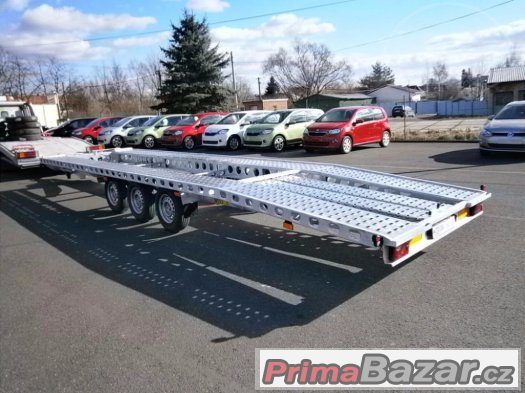 Autopřepravník 8 x 2.07 m na 2 auta NOVÝ 3 nápravy – fotografie 3