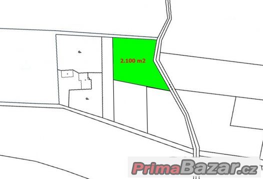 Prodej Stavební pozemek, 2.100 m2, Pazderna – fotografie 1