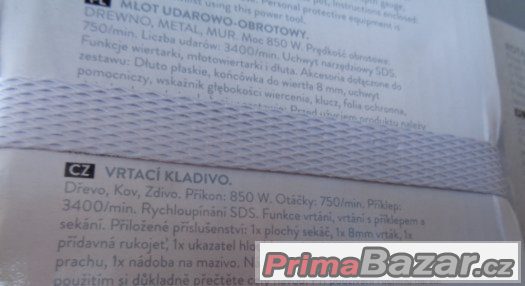 NOVÉ VRTACÍ, SEKACÍ KLADIVO – fotografie 2