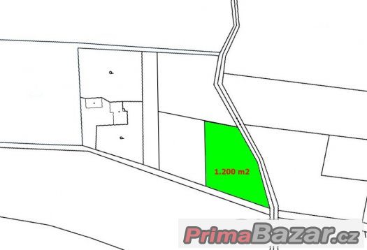 Prodej Stavební pozemek, 1.200 m2, Pazderna – fotografie 1