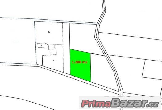 Prodej Stavební pozemek, 1.200 m2, Pazderna – fotografie 1