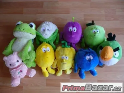 Plyšáci Billa Citron,Paprika,Květák,Angry Birds
