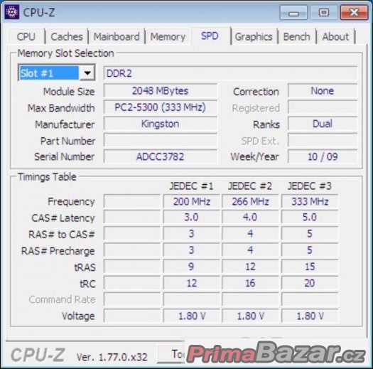 Funkční paměti DDR2 - 2x2GB, 2x1GB, 2x1GB+2x512MB – fotografie 3