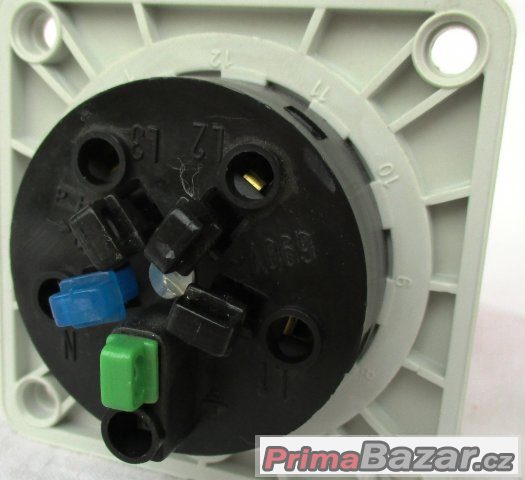 Třífázová zásuvka - 5 pólová, 16A / 400V, krytí IP 44, TT – fotografie 4