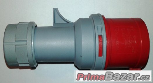 Třífázová vidlice - 5 pólová, 32A / 400V, krytí IP 44, TT – fotografie 1