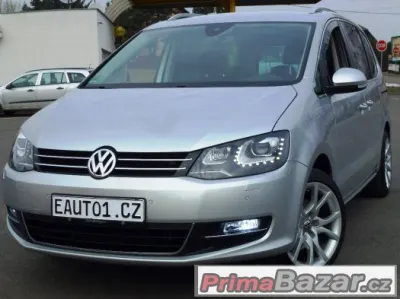 VW SHARAN 2012 TDI 125kW Tažné Bixenon Kůže 11Bag XDS ALU18"