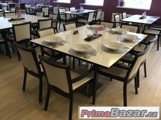 Interiér stylové restaurace na prodej - stoly, židle, světla – fotografie 4