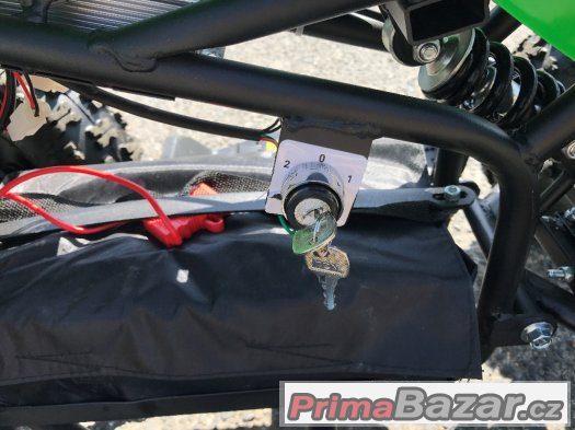 Dětská elektro čtyřkolka Racer 800w modrá – fotografie 3