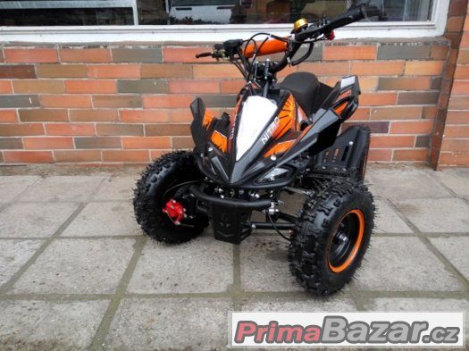 Dětská čtyřkolka 49cc Python Deluxe oranžová – fotografie 1