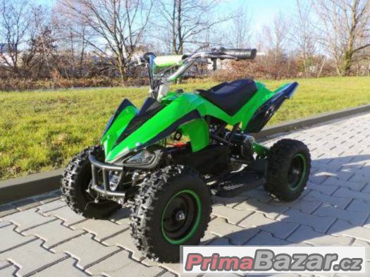 Dětská elektro čtyřkolka Racer 800w -zelená – fotografie 1
