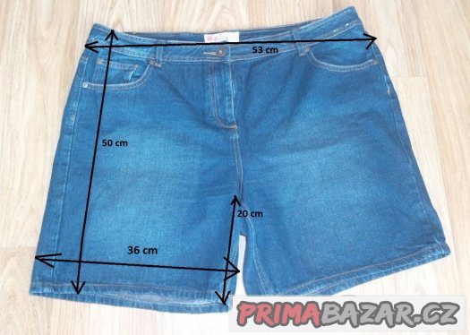 Prodám riflové kraťasy, vel. 48, nošené – fotografie 5