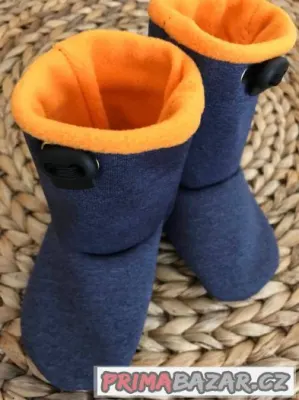 Prodám nové,vysoké teplé fleecové botičky pro batolata