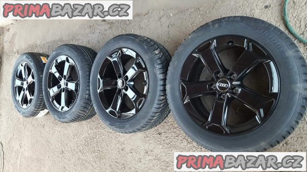 nový ,nepoužitý alu kola elektrony Audi orig. černý lak 071497 5x112 7jx17 et45