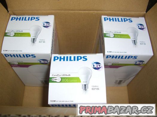 Stmívatelná Úsporná LED žárovka PHILIPS 9,5W závit E27 – fotografie 3