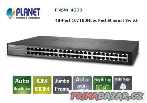 48-Port Fast Ethernet Switch PLANET FNSW-4800 – fotografie 1