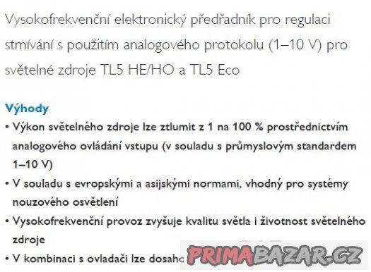Elektronický předřadník Philips HF-R 280 TL5/PL-L EII – fotografie 5