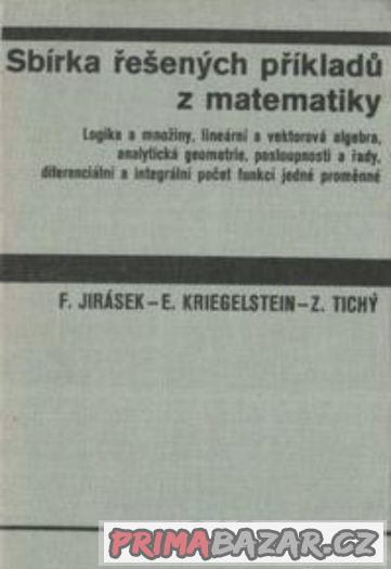 Sbírka řešených příkladů z vyšší matematiky I a II -Hlaváček – fotografie 3