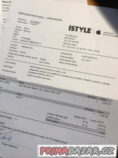 Macbook PRO 13" 2017 Touchbar - záruka iStyle – fotografie 3
