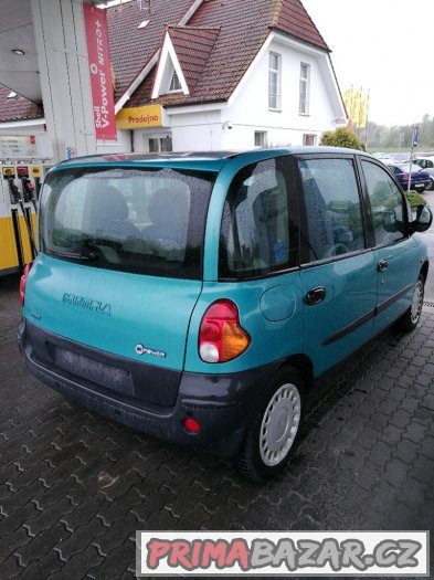 FIAT MULTIPLA 1,6i+CNG..6 MÍST.161863 KM.TOP STAV – fotografie 3