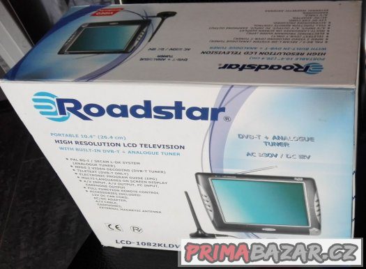 Roadstar LCD-1082KLDVB (přenosná DVB-T i do auta) – fotografie 2