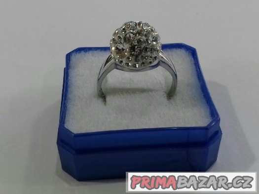 Nový stříbrný prsten s originálními krystaly Swarovski – fotografie 2