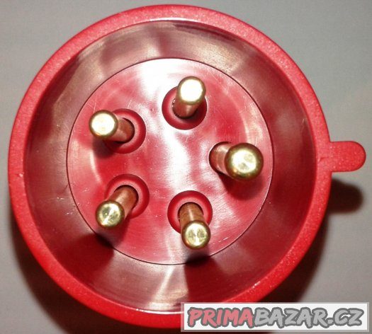 Třífázová vidlice - 5 pólová, 32A / 400V, krytí IP 44, TT – fotografie 3