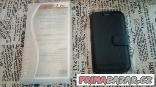 Prodám nepoužitý kožený obal na Samsung S4 mini – fotografie 1