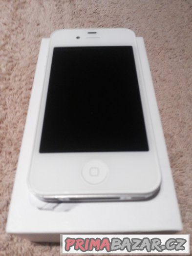 Apple iPhone 4S 16GB bílý pěkný, krabička, záruka – fotografie 5
