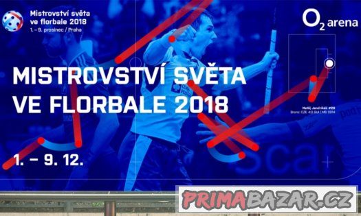 Prodám vstupenky - MS Florbal 2018, PRAHA, O2 Aréna – fotografie 1