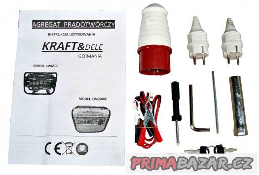 Elektrocentrála benzínová AVR 3000W (380/230V/12V DC)  El.St – fotografie 3