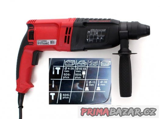 Vrtací a bourací kladivo SDS+ 2650W + vybava – fotografie 3