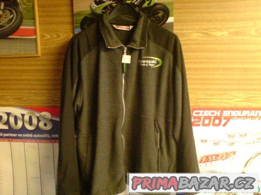 Mikina Kawasaki racing team na zip pánská, vel: M – fotografie 1