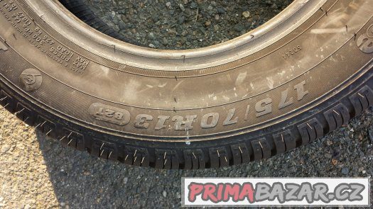 1 ks letní pneu 175/70 R13 Dunlop SP10 3e cca 8 mm – fotografie 4