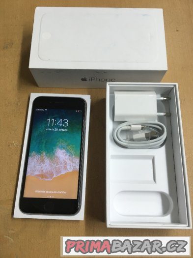 Apple iPhone 6 16GB space grey, pěkný stav, 3 měsíce záruka – fotografie 1