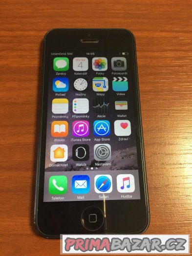 Použitý IPHONE 5 (16GB) black + bohaté přísl. – fotografie 1