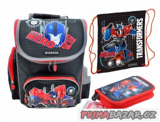 ŠKOLNÍ AKTOVKA BATOH 3v1 TRANSFORMERS – fotografie 1