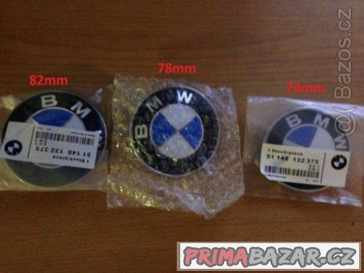 BMW znak logo emblem kapota kufr 82mm a 78mm a 74mm – fotografie 5